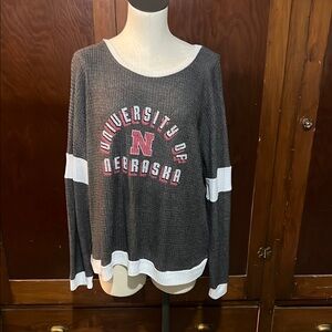 University of Nebraska Gray Long Sleeve Top